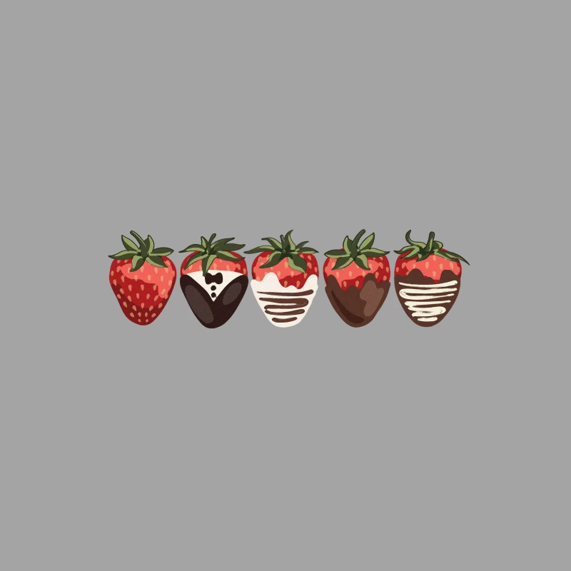 Erdbeeren mit Schokoladenüberzug Herren T-Shirt