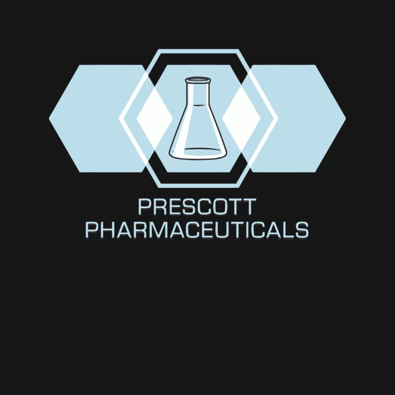 Minimalist Pharmaceutical Company Logo with Laboratory Flask Mouse Pad