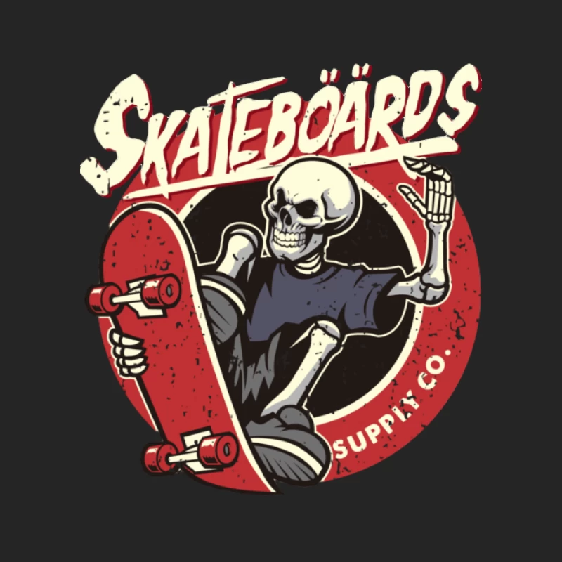 Skelett mit Skateboard-Design Damen Pullover Sweatshirt