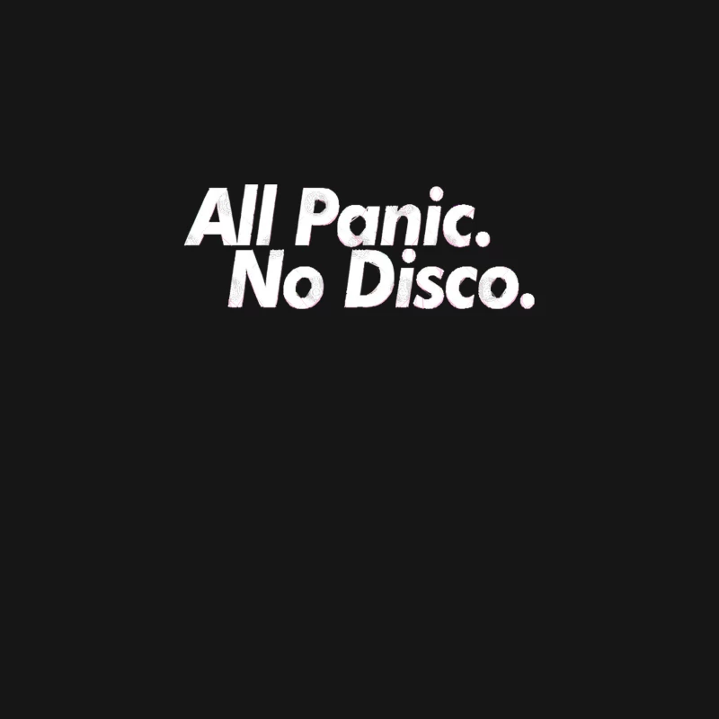 Faint Pink Childlike Handwriting: "No Disco" Desk Mat
