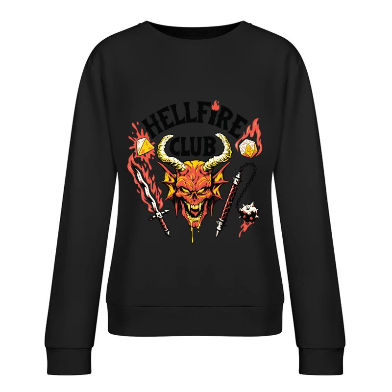 Hellfire Club Logo Design Female Pullover Sweatshirt