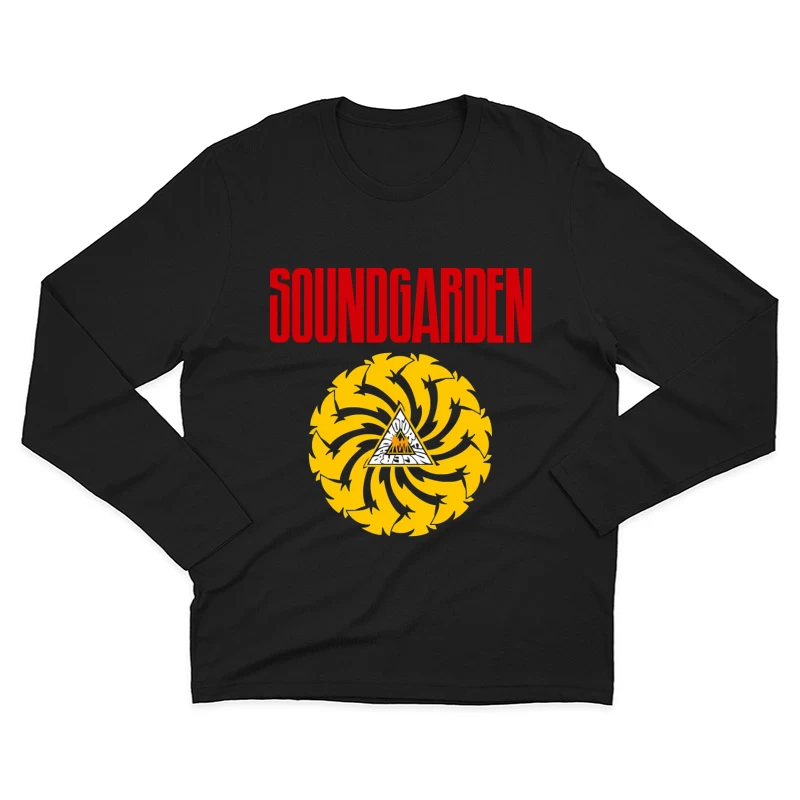 Soundgarden Band Logo with Badmotorfinger Album Symbol Male Long Sleeve T-Shirt