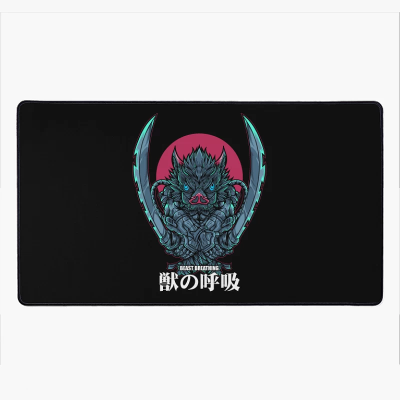 Beast Breathing Character Illustration Desk Mat