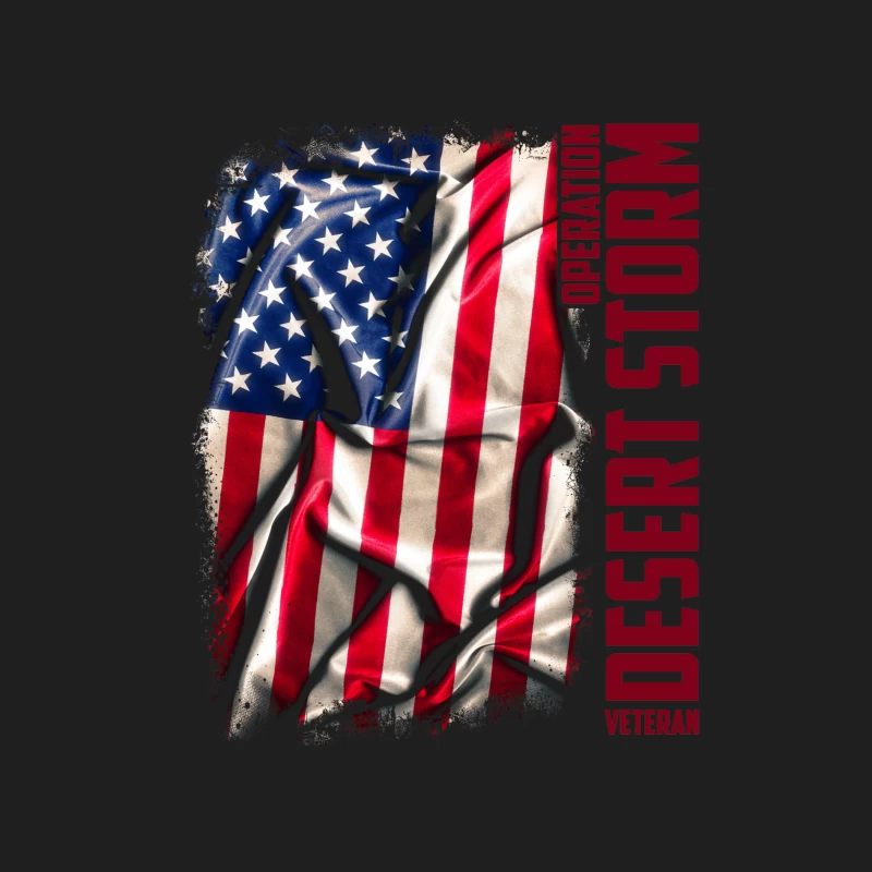 Drapeau Américain Déchiré - Opération Desert Storm Homme Débardeur