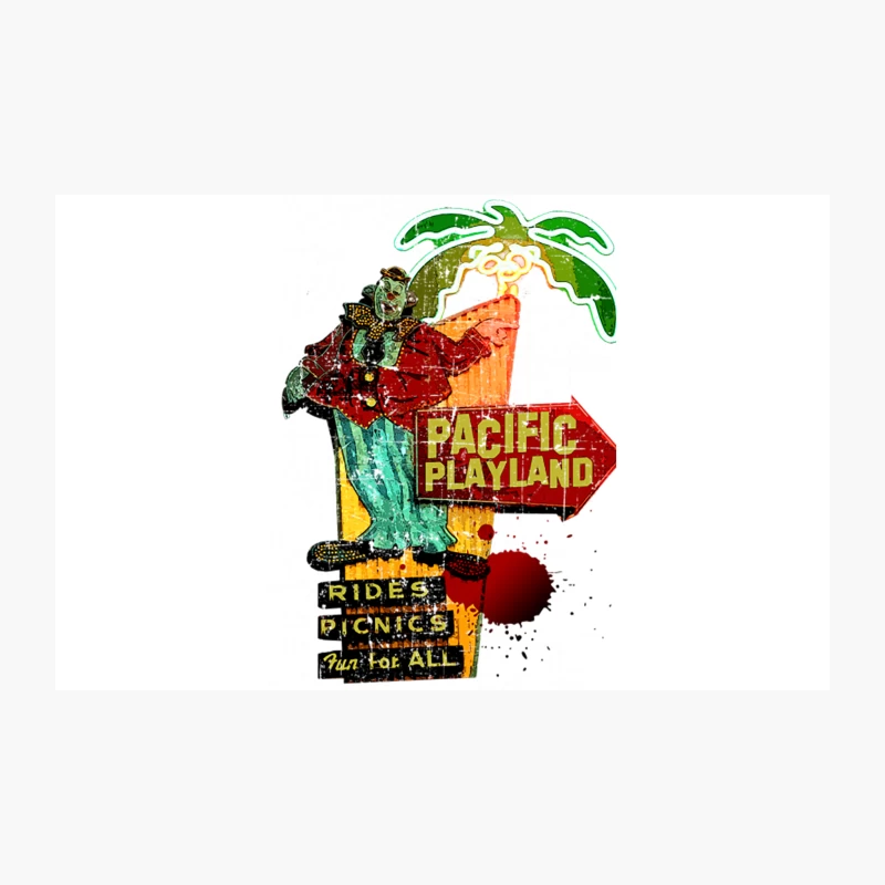 Pacific Playland, distressed Travel Mug