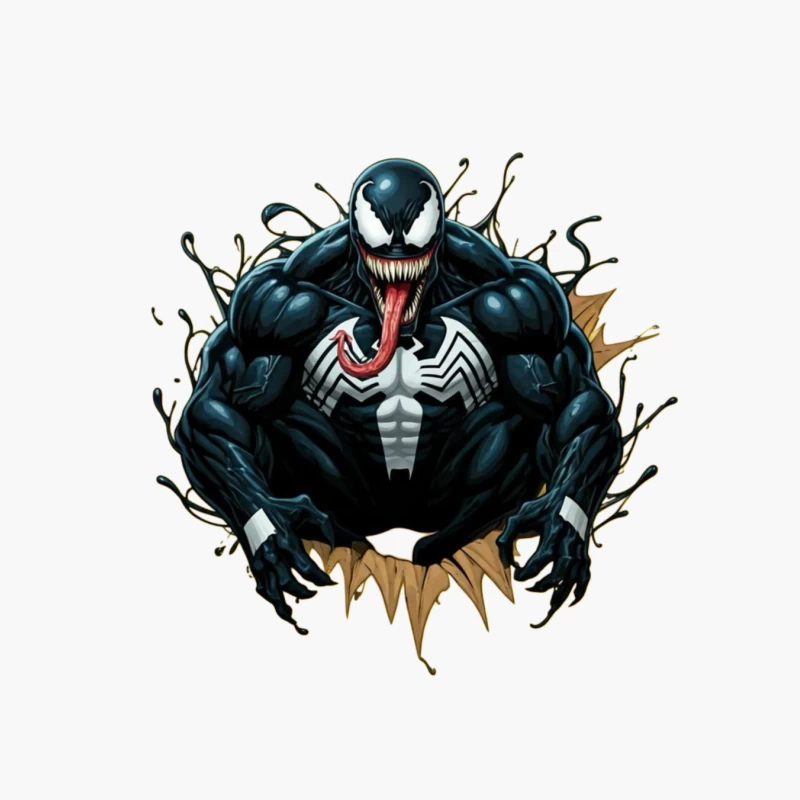 Venom: The Iconic Marvel Anti-Hero Cotton Tote Bag