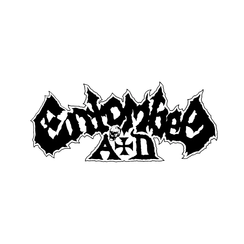 Entombed Black Logo Desk Mat