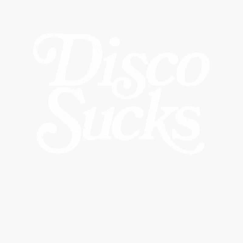 Disco Sucks  Retro Styled Faded Typography Design Cotton Tote Bag