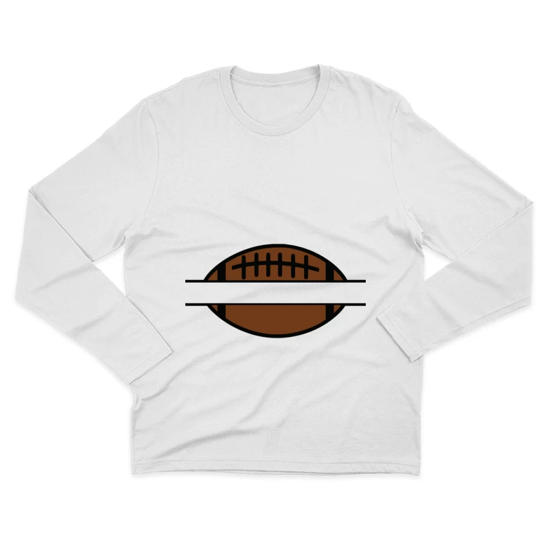 Ballon de football américain simple Homme Manches Longues T-Shirt