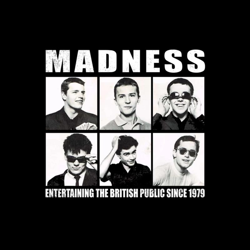 Vintage Portrait Collection of British Ska Band Madness - Since 1979 Tapestry