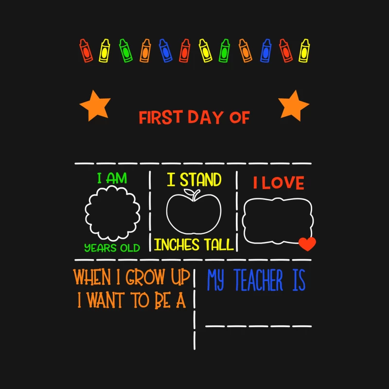 Affiche pour le premier jour d'école Femme Manches Longues T-Shirt