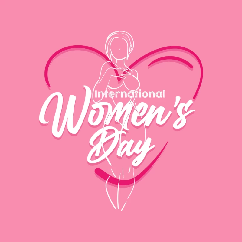 Elegant International Women's Day Design Pin