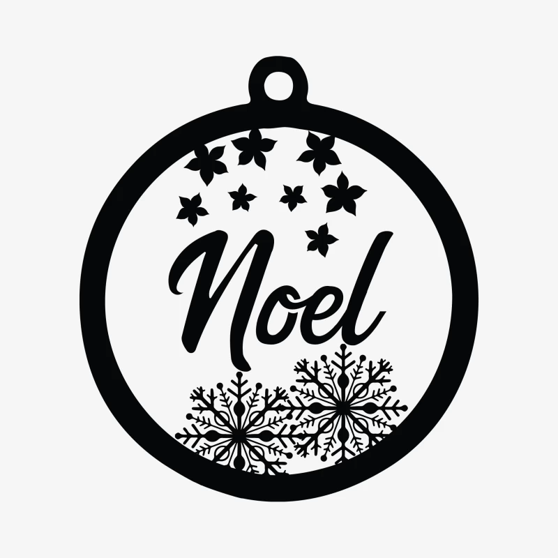 Décoration de Noël avec flocons et étoiles Femme Sweat-shirt à enfiler