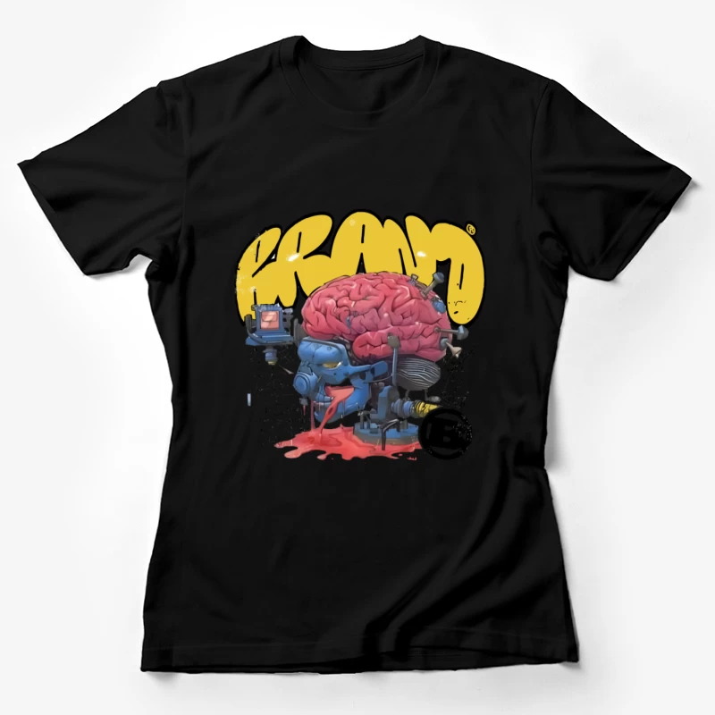 Futuristisches Gehirnkunstwerk Damen T-Shirt