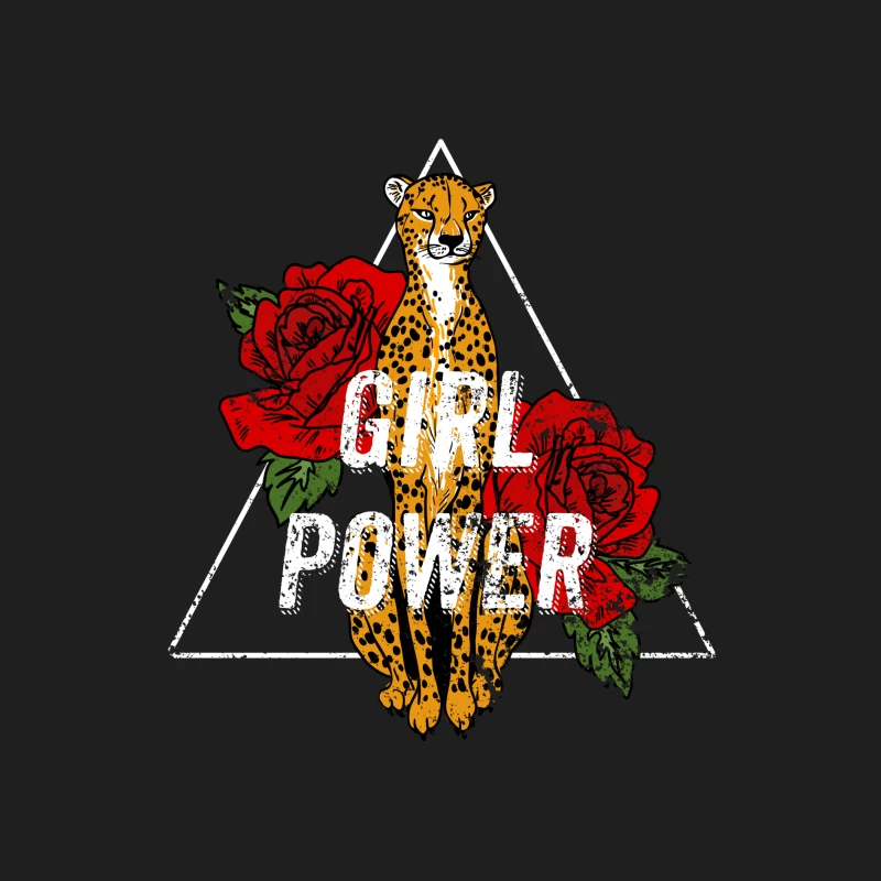 Félin et Roses : Pouvoir Féminin Homme Débardeur