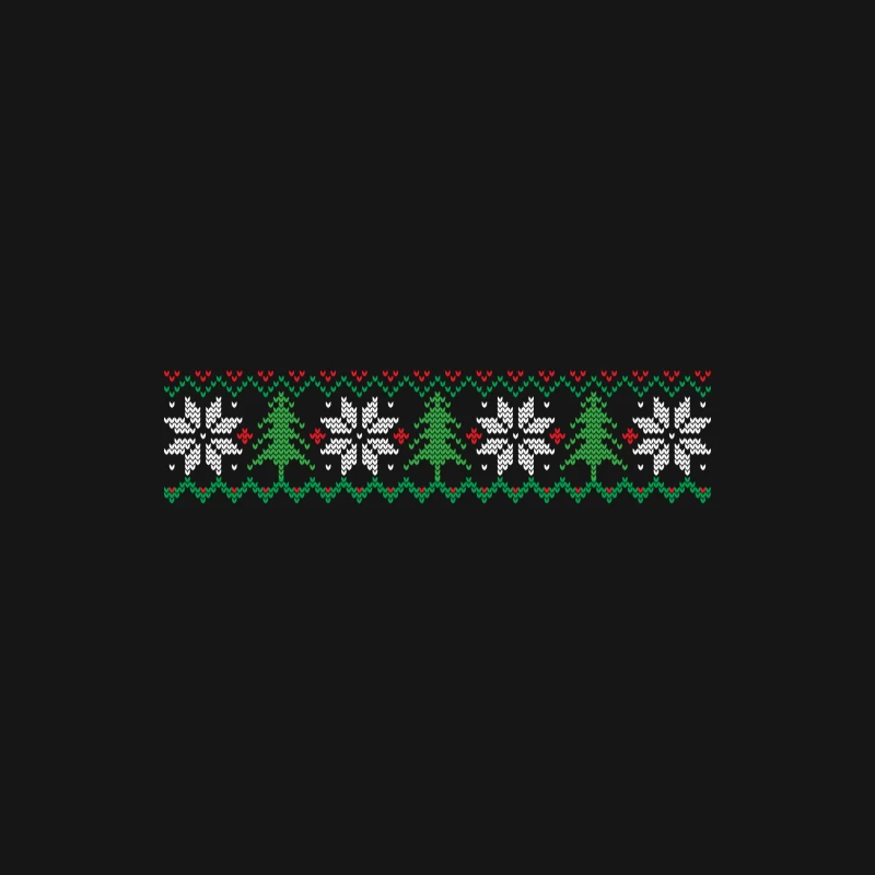 Motif de Noël tricoté Homme Manches Longues T-Shirt