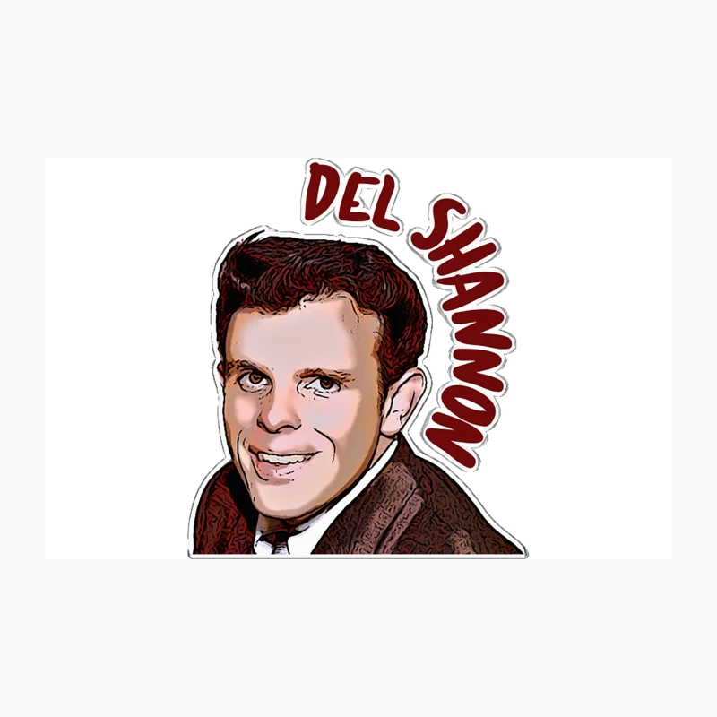 Del Shannon Retro Styled Tribute Artwork Travel Mug