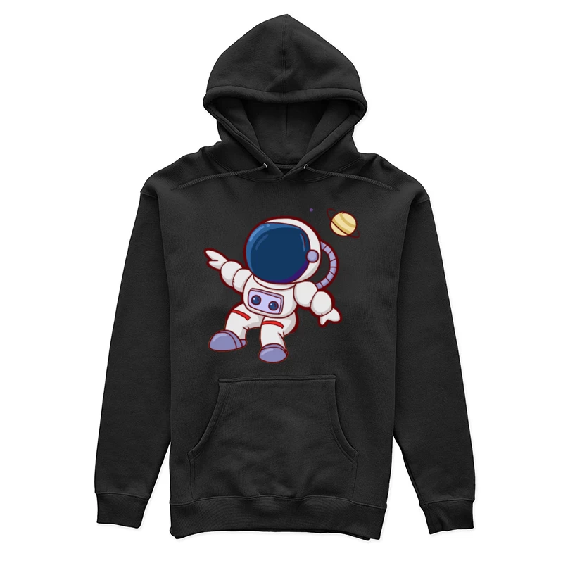 Astronaut im Weltraum mit Planet Damen Pullover Hoodie