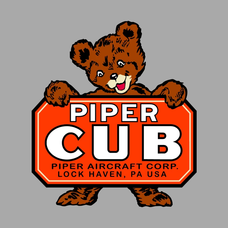 WWII Vintage Piper Cub Male Pullover Hoodie