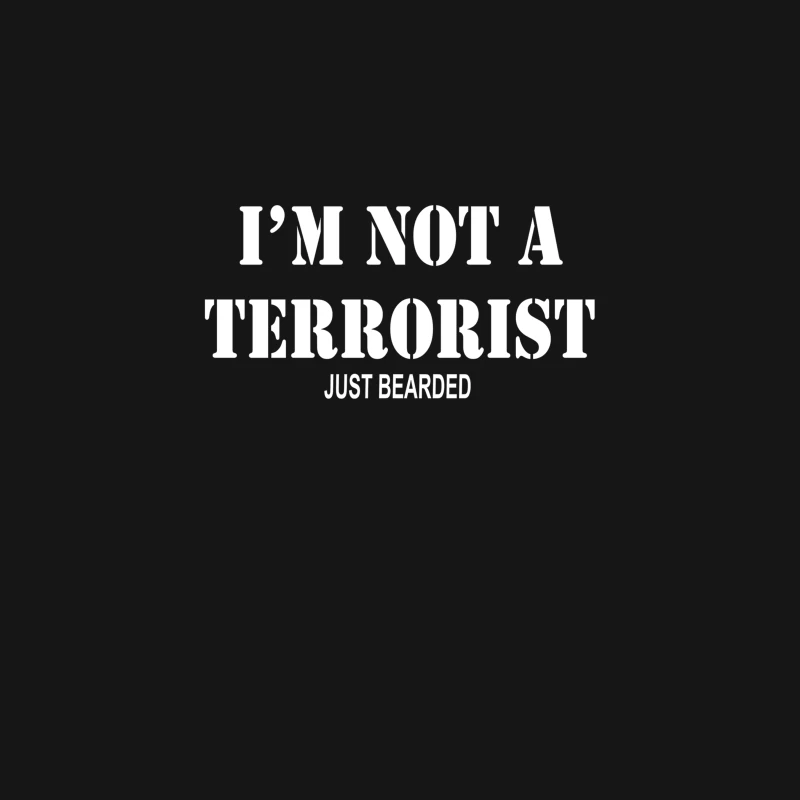 Im Not A Terrorist Just Bearded Desk Mat