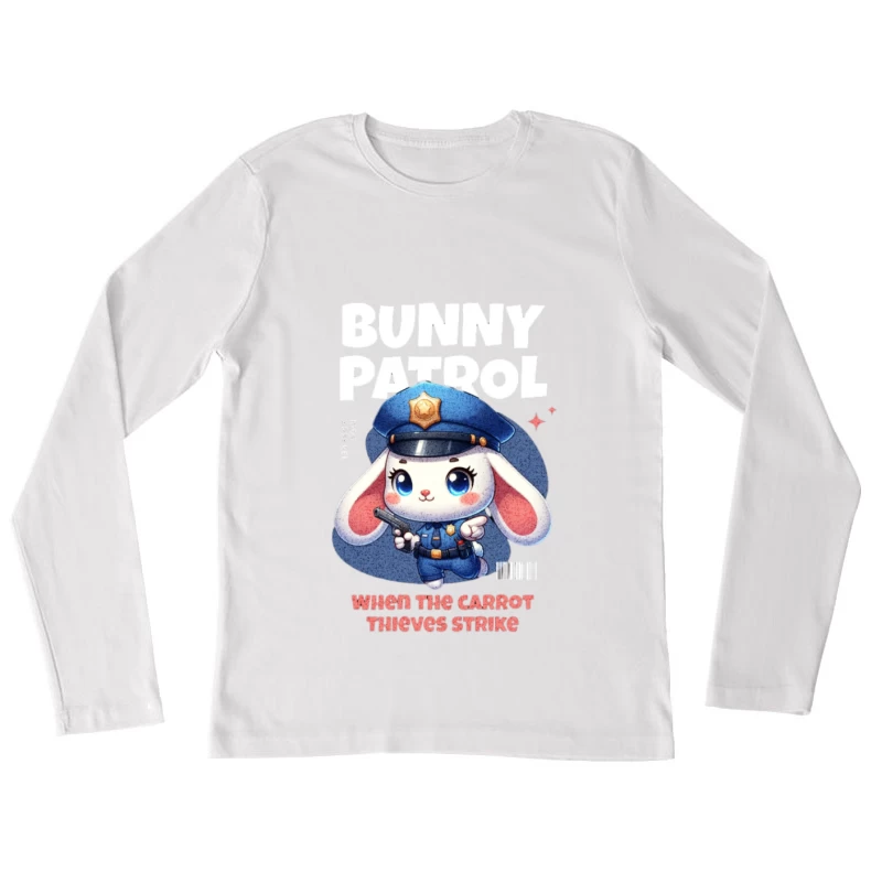 Patrouille de lapin contre les voleurs Femme Manches Longues T-Shirt