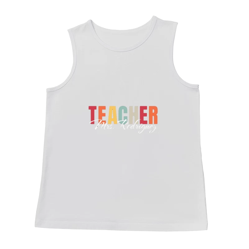 Lehrer-Slogan-Design Herren Tanktops