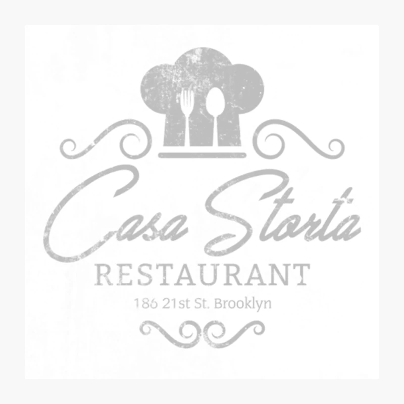 Casa Storta Restaurant, distressed Pin