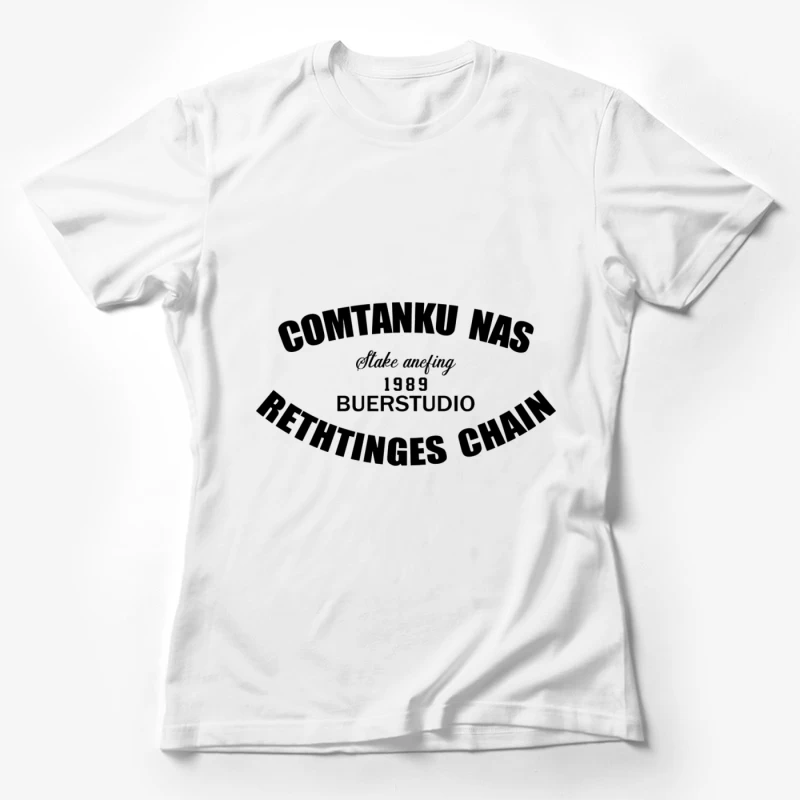 Retro-Design mit Text Damen T-Shirt