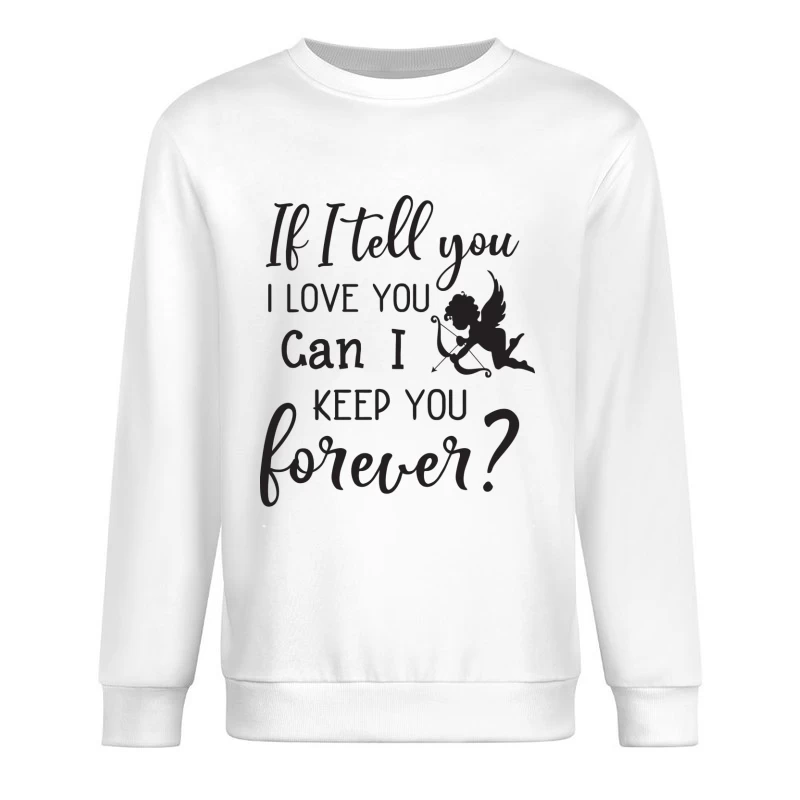 Message d'amour romantique Homme Sweat-shirt à enfiler