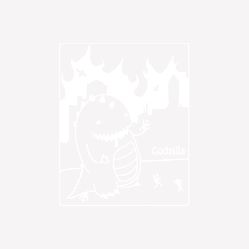 Cute Godzilla Male T-Shirt