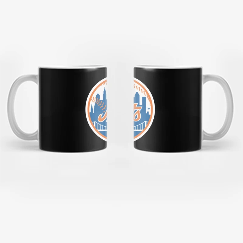 New York Mets MLB Baseball Team Logo with City Skyline Coffee Mug