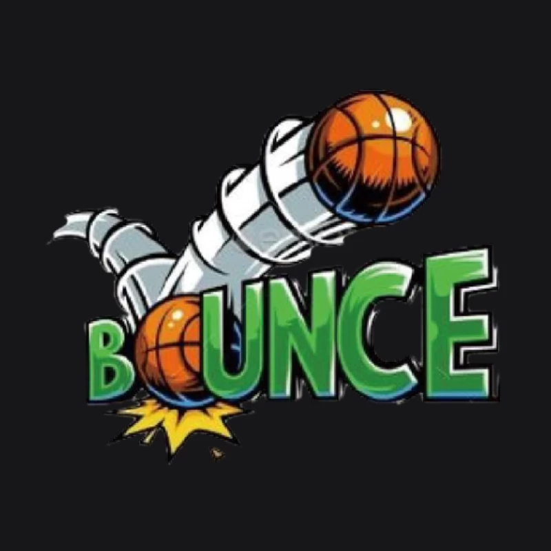 Basketball Bounce Design Herren Pullover Hoodie