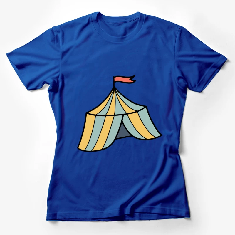 Chapiteau de cirque coloré Femme T-Shirt