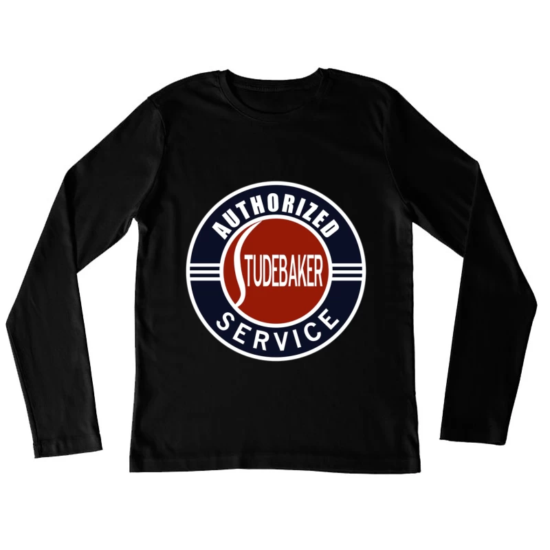 Vintage Authorized Studebaker Service Station Logo Female Long Sleeve T-Shirt