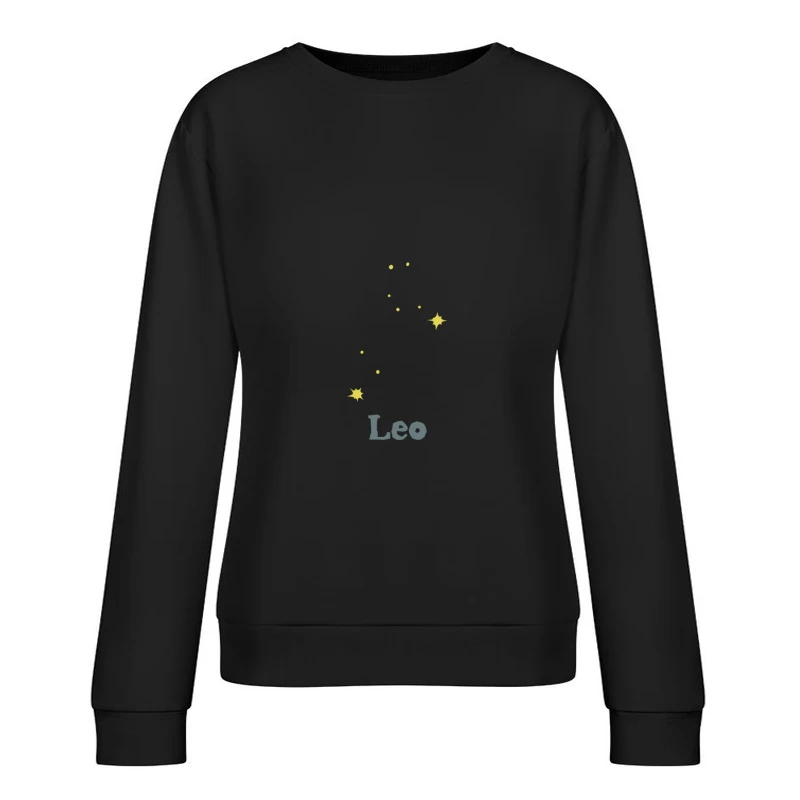 Sternbild Leo mit gelben Sternen Damen Pullover Sweatshirt