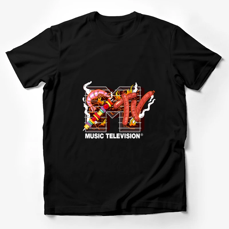 BBQ-Themen-MTV-Logo Herren T-Shirt