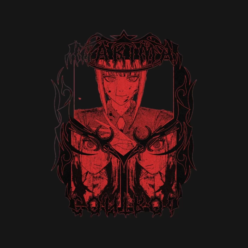Akuma Anime Design Herren Langarm T-Shirt