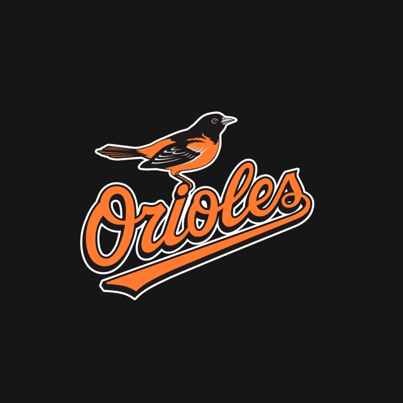 Baltimore Orioles MLB Baseball Team Logo with Orange Bird Mascot Mouse Pad