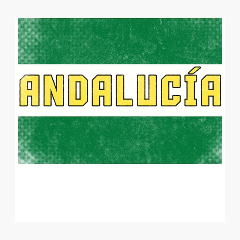 Andalucía Spain  Retro Faded Style Flag Design Throw Pillow