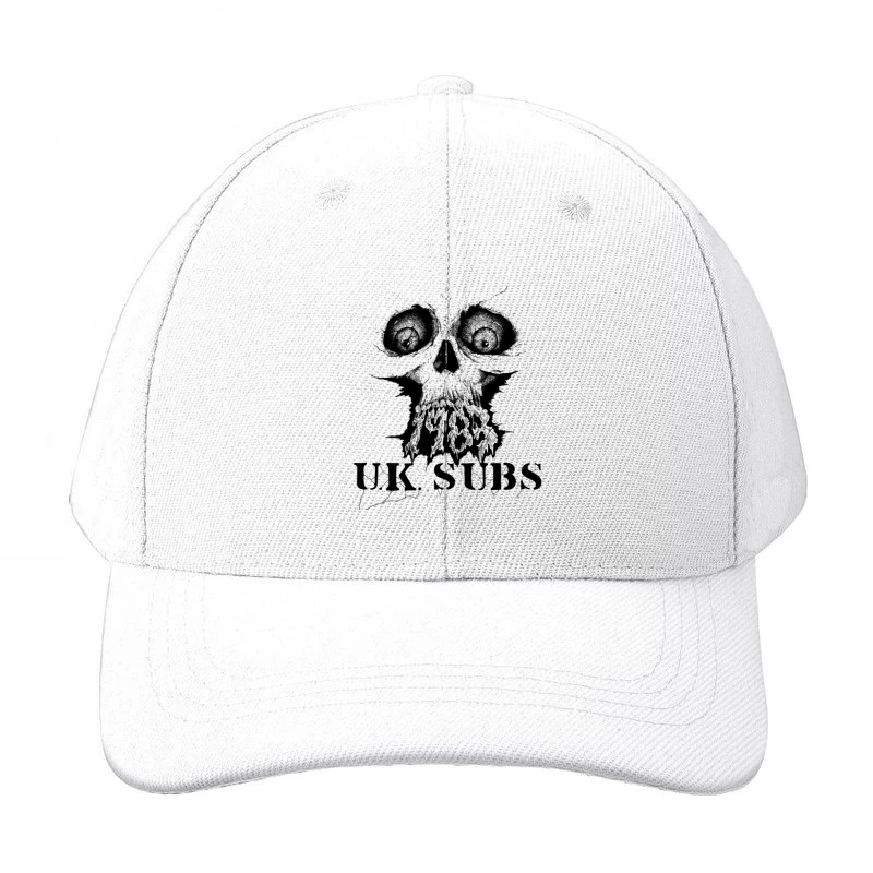 UK Subs Punk Rock Band Gothic Skull Logo Baseball Cap