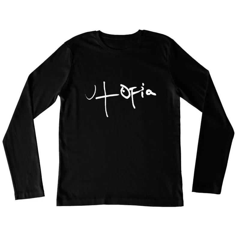 Simple Abstract Line Drawing Female Long Sleeve T-Shirt