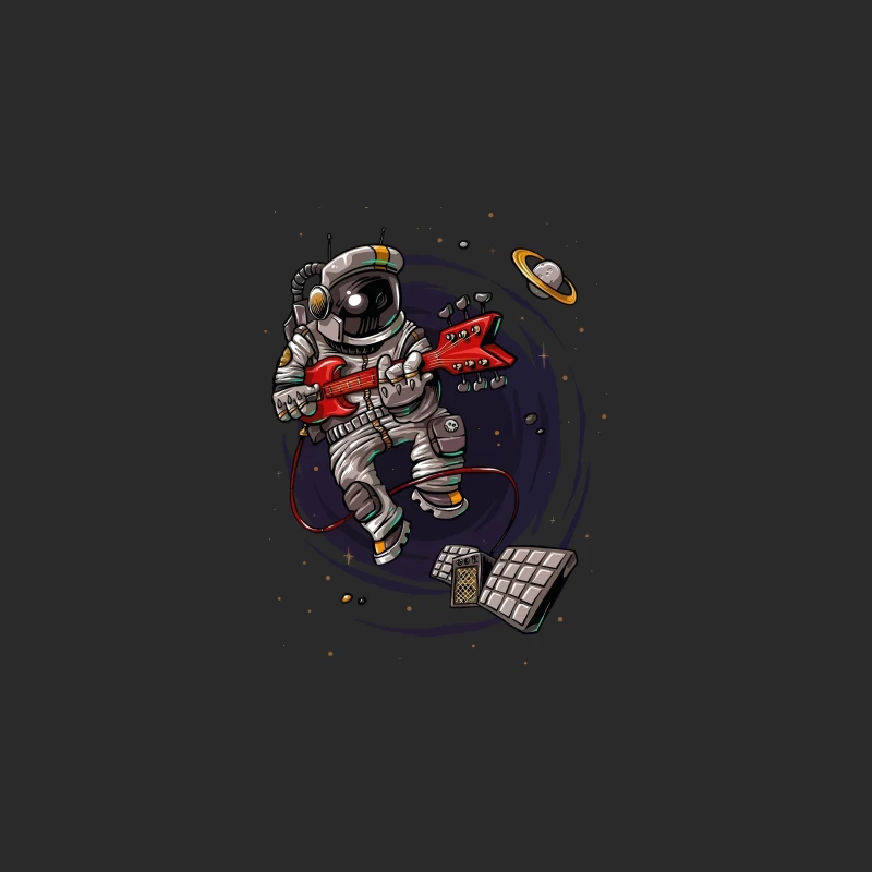 Astronaut Rocker in Space Baseball Cap