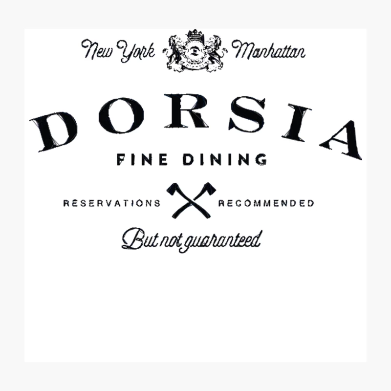 Dorsia Fine Dining Throw Pillow