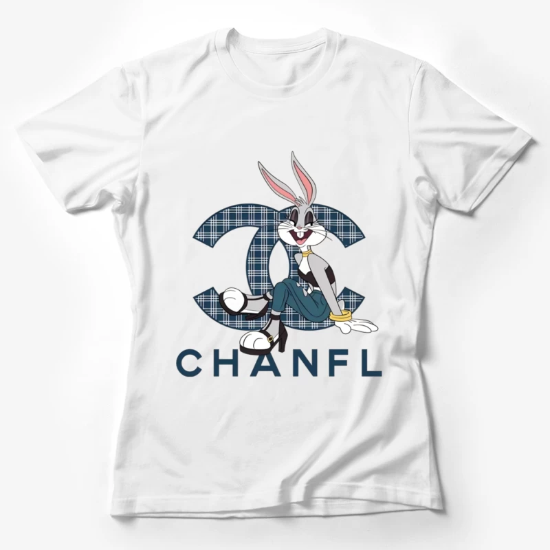 Kreatives Logo-Design mit Comicfigur Damen T-Shirt