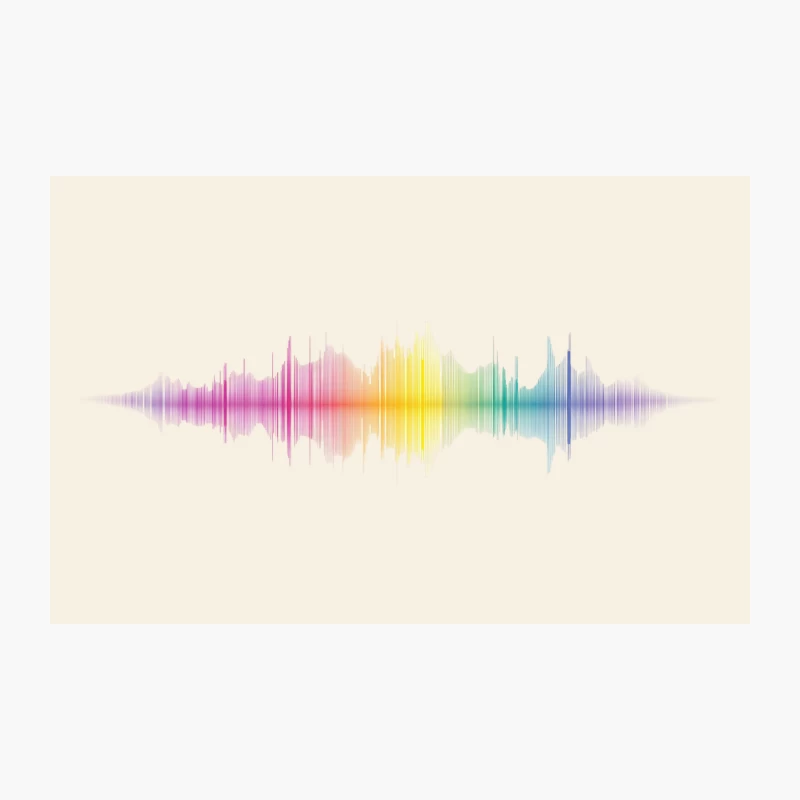 Vibrant Colorful Sound Wave Audio Spectrum Visualization Travel Mug