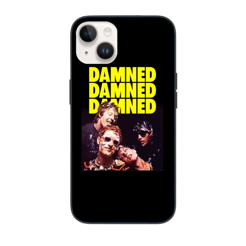 The Damned Punk Rock Band Vintage Album Cover iPhone Case