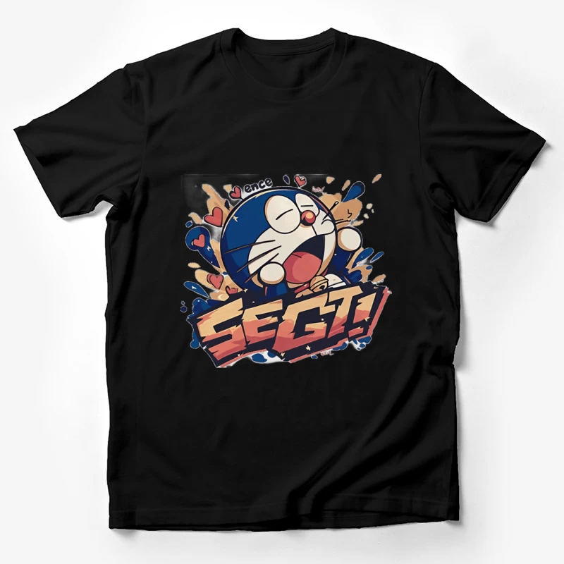 Fröhlicher Cartoon Charakter Herren T-Shirt