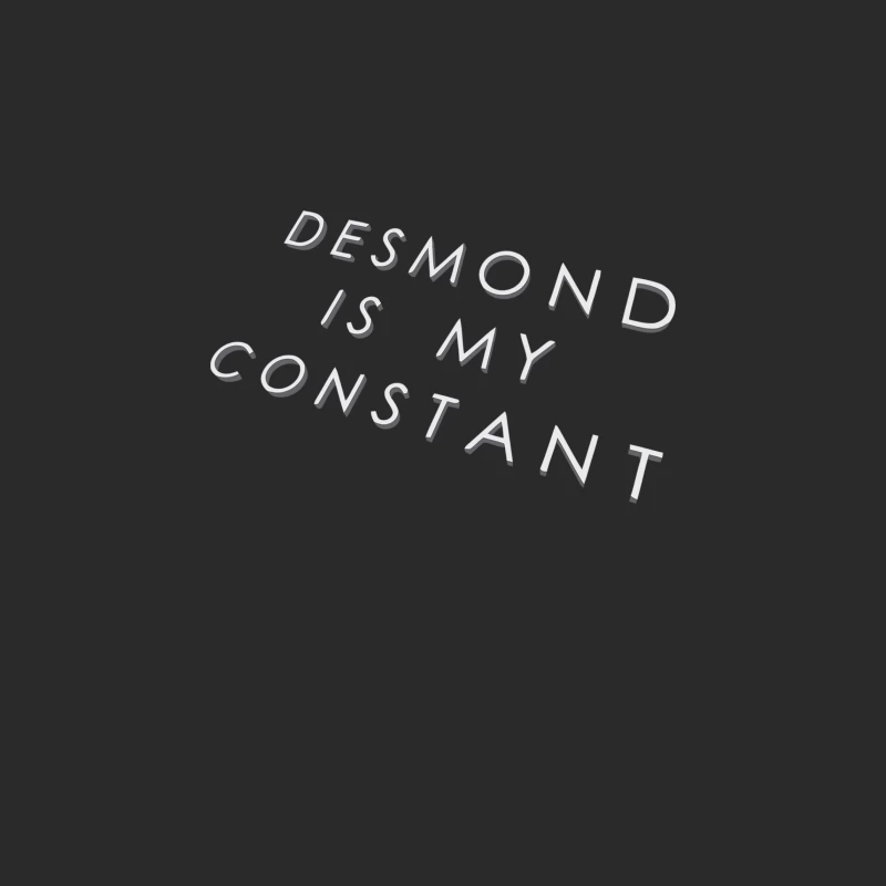 3D Typography: Desmond Is My Constant Baseball Cap
