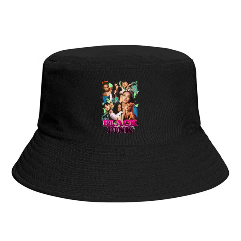 BLACKPINK Music Group Collage Bucket Hat
