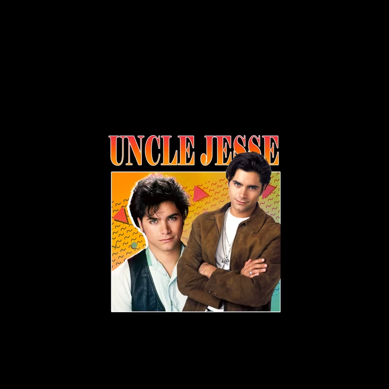 Retro TV Poster of Uncle Jesse from Full House 90s Series iPhone Case